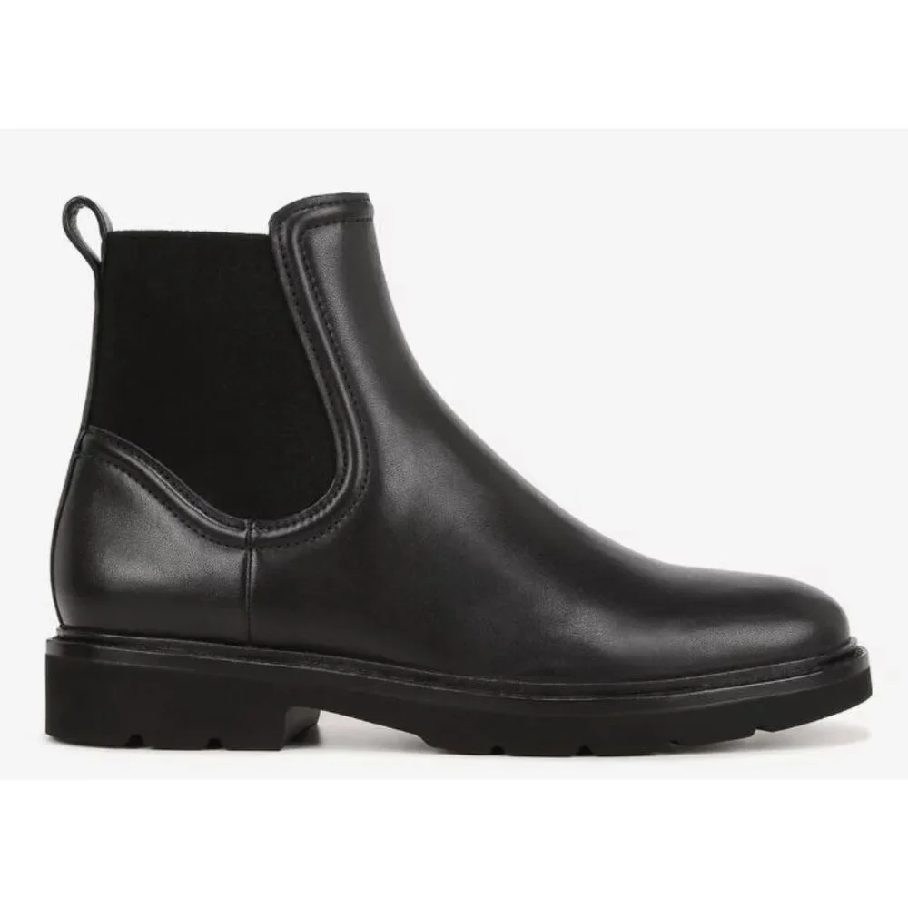 NEW Vince Rue Chelsea Ankle Boot Black Leather Womens US 10 EU 41 $395 [jb]